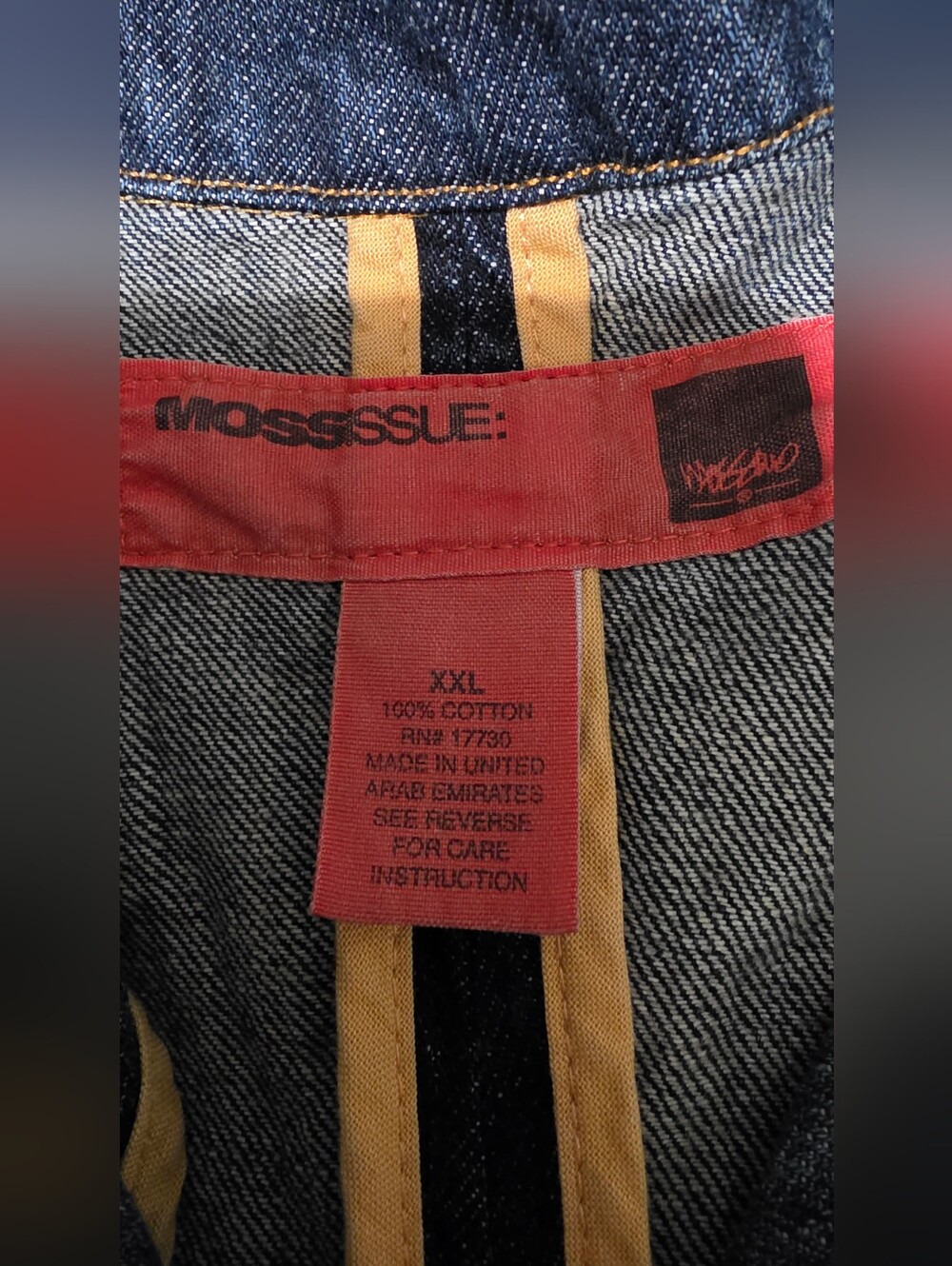Repurposing Dark Blue Denim Blazer Jacket Y2K Women's Sz XXL(Shrunk To L) - Picture 4 of 9
